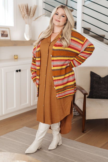 Sure to Be Great Shirt Dress - Mulberry Skies