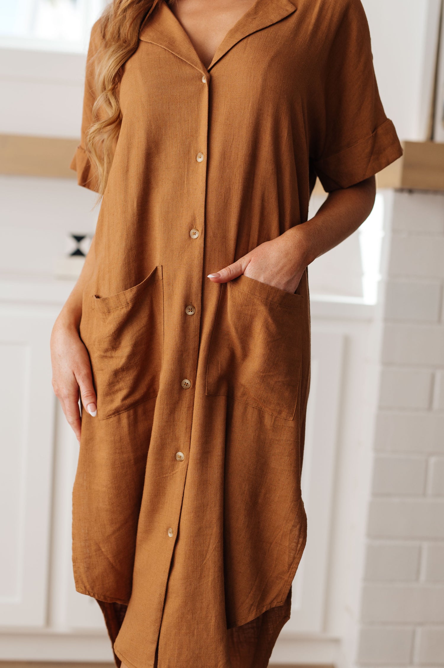 Sure to Be Great Shirt Dress - Mulberry Skies