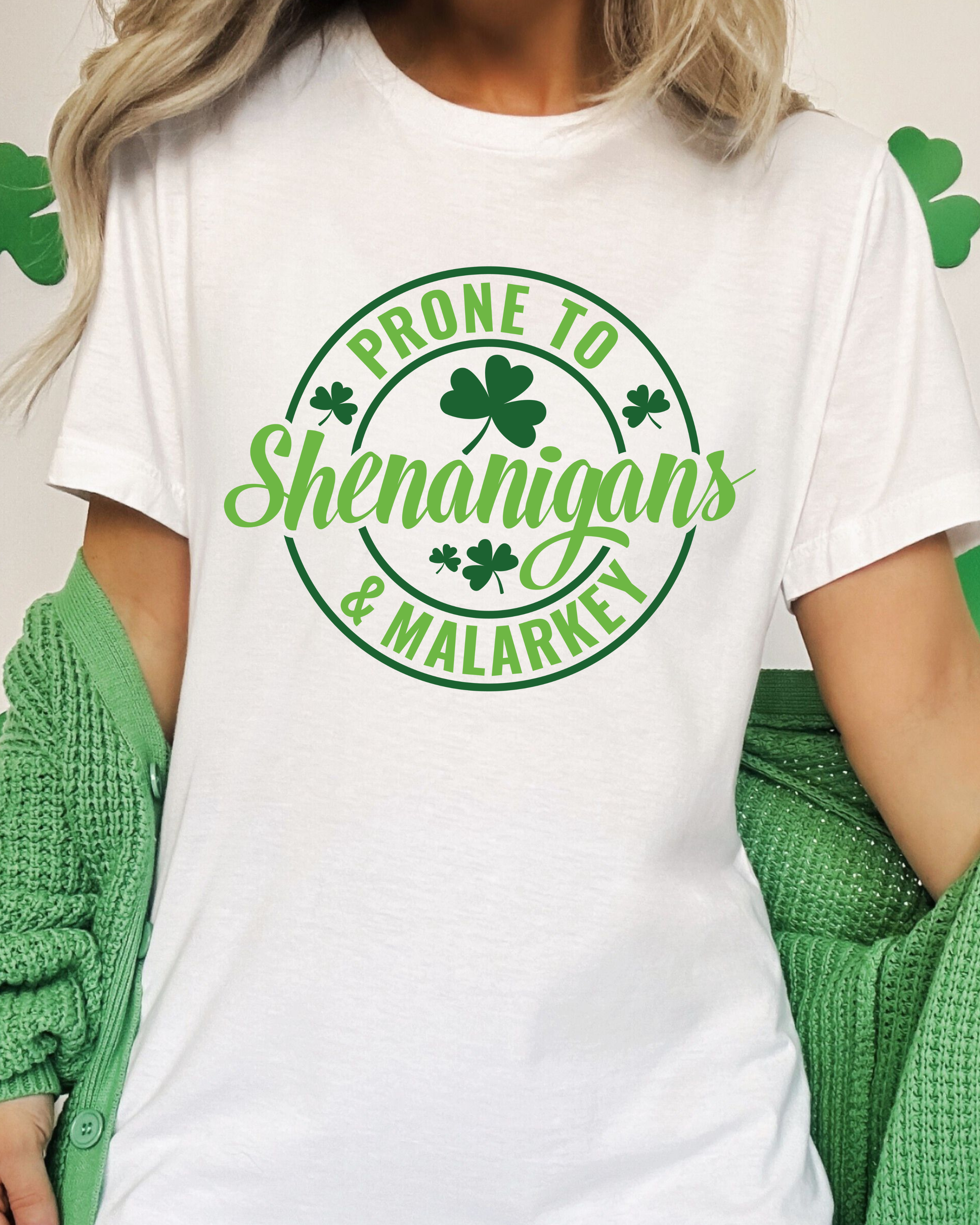 PRONE TO SHENANIGANS TEE - Mulberry Skies
