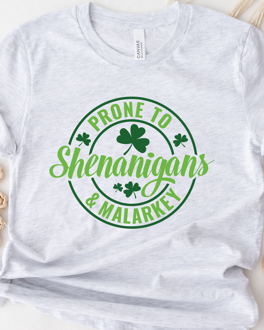 PRONE TO SHENANIGANS TEE - Mulberry Skies