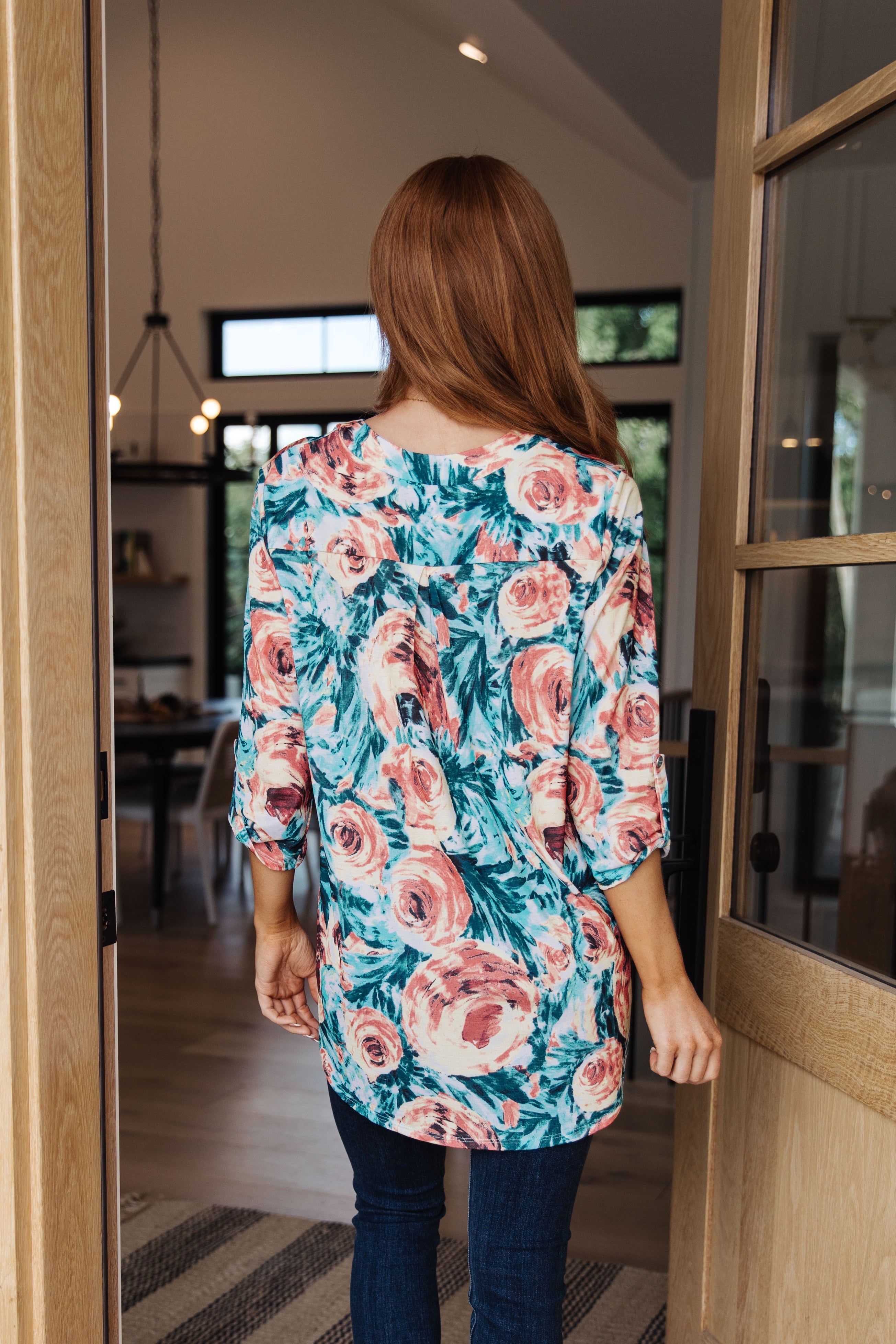 Whisked Away Floral Top - Mulberry Skies