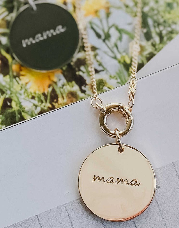 I Love You Mama Necklace-Mulberry Skies