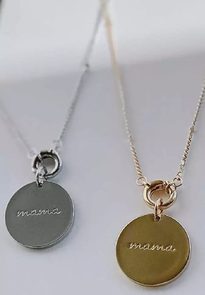 I Love You Mama Necklace-Mulberry Skies