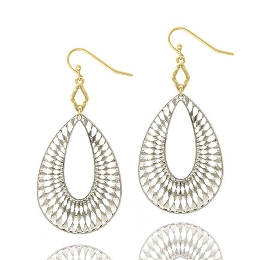 Teardrop Aztec Dangle Earrings-Mulberry Skies