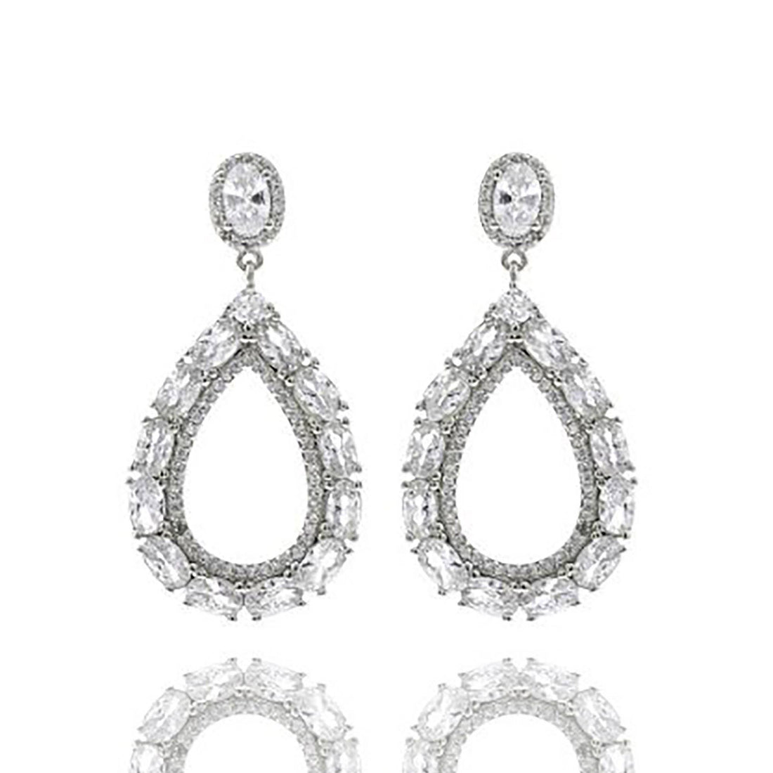 Teardrop Dangle Earrings-Mulberry Skies