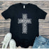 Leopard Cross Graphic Tee - Mulberry Skies
