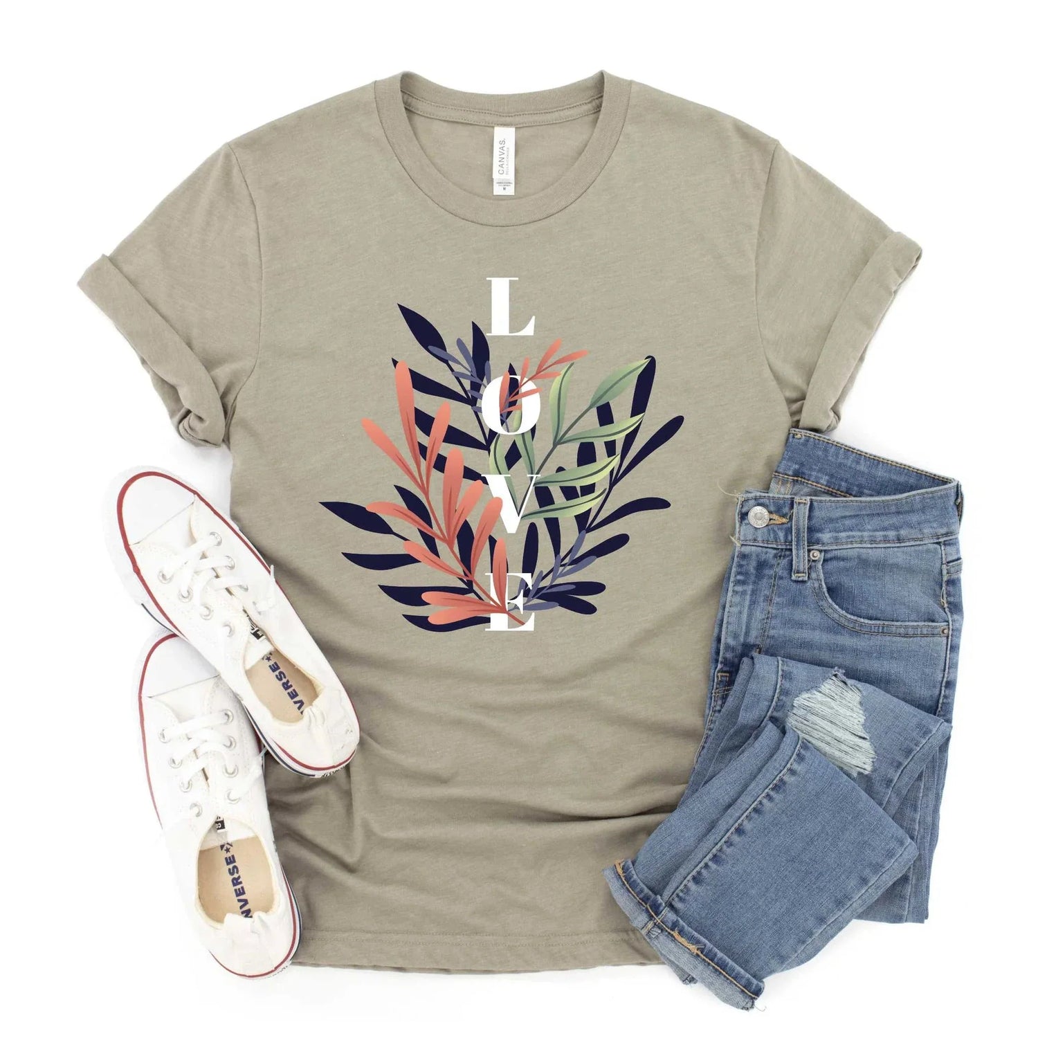 Love Foliage Graphic Tees - Mulberry Skies