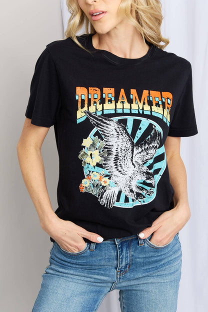 DREAMER Graphic T-Shirt-Mulberry Skies