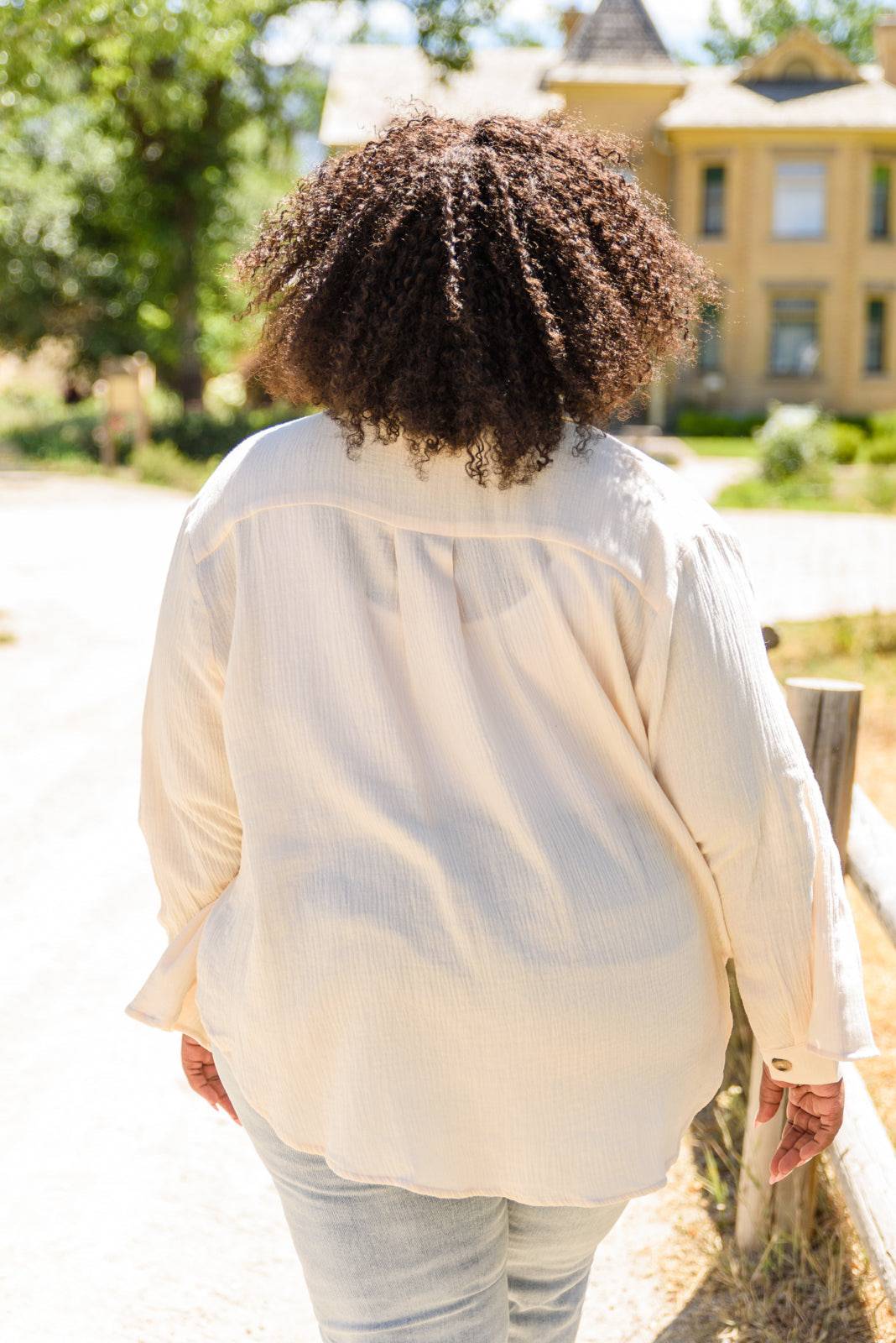 Want The Best Button Up Top-Mulberry Skies